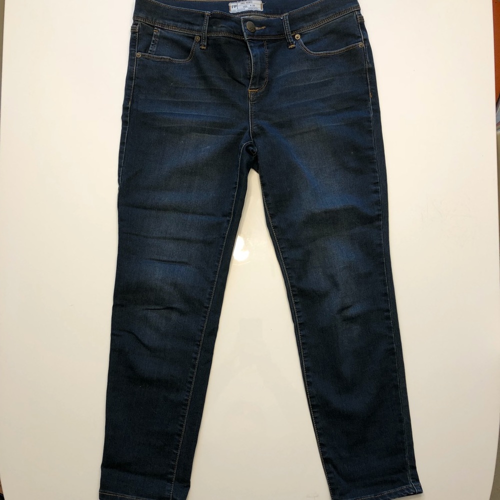 Free People Ankle Jeans. Slightly distressed.